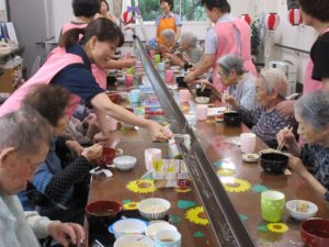 津山口・毎年恒例！！流しそうめん