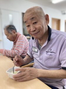 今日のおやつはかき氷(*^^*)