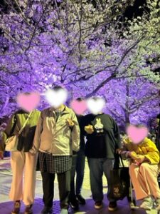 🌸夜桜まつりに行ってきました！🌸