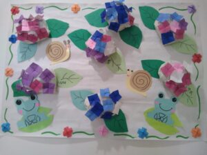 手作り紫陽花