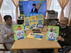 ７月の壁画作り(*^-^*)